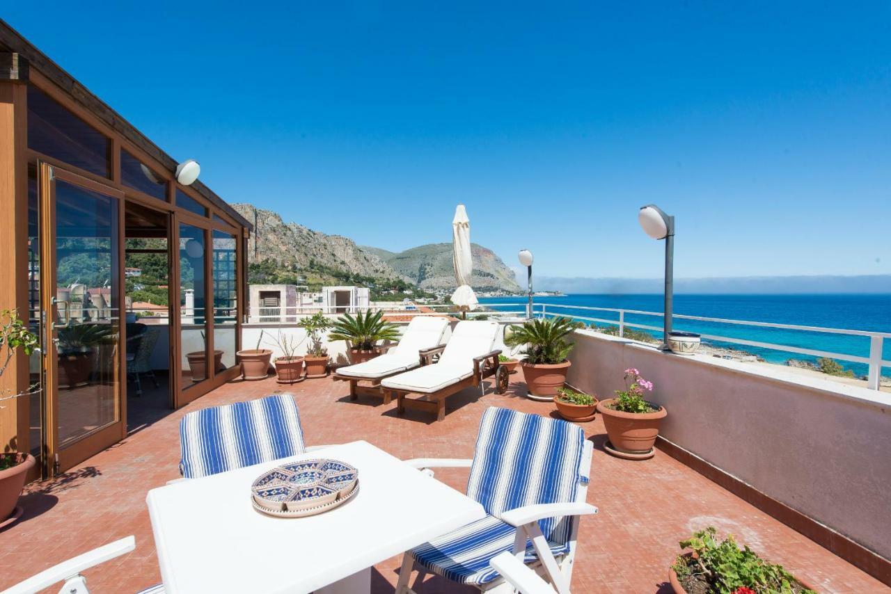 Casa Con Terrazza Sul Mare All'Addaura Palermo Buitenkant foto